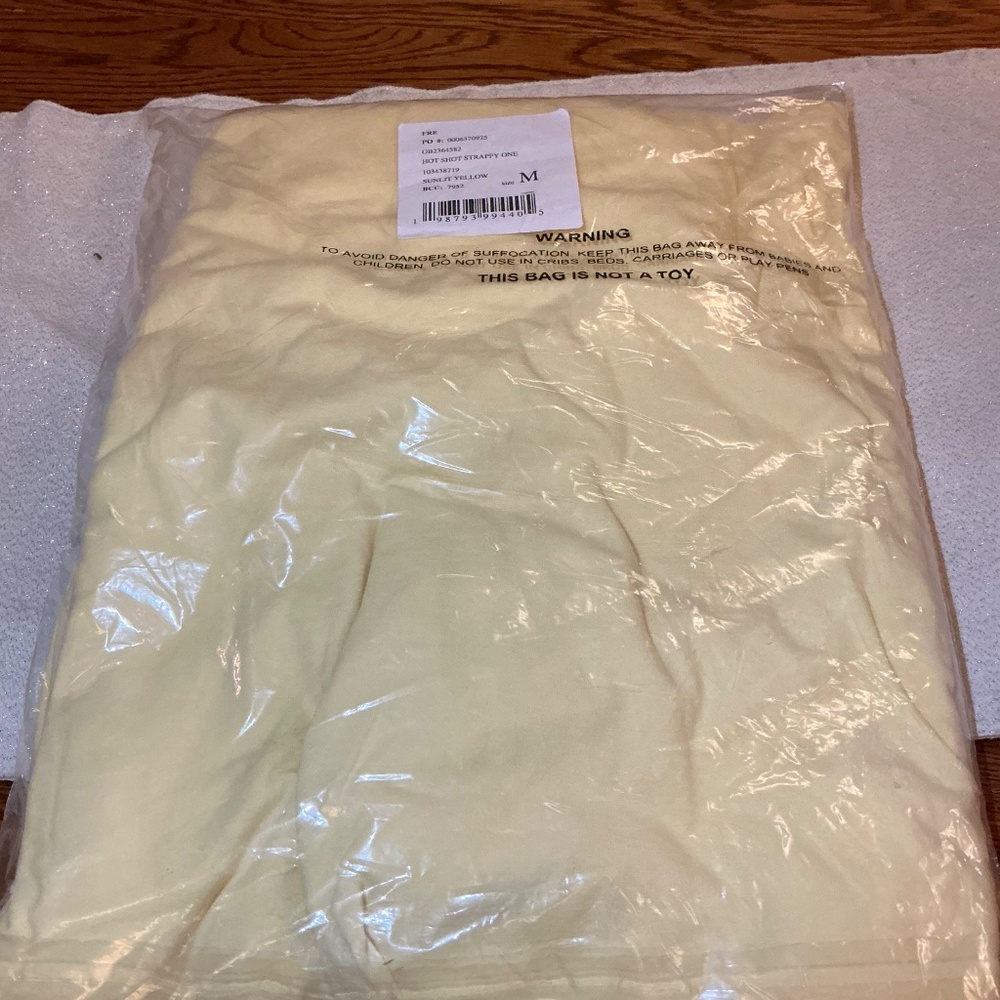 FP Movement by FP Hot Shot Strappy Onesie in Sunlit Yellow Sz M NWT $80R - Picture 6 of 7